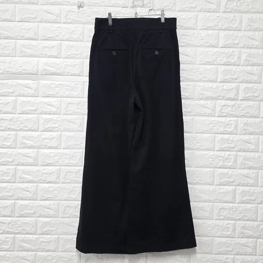 [BUNJANG] System 28-inch Wide Fit Black Cotton Pants / 28인치 23s 한섬 시스템 와이드핏 블랙 면바지 C552