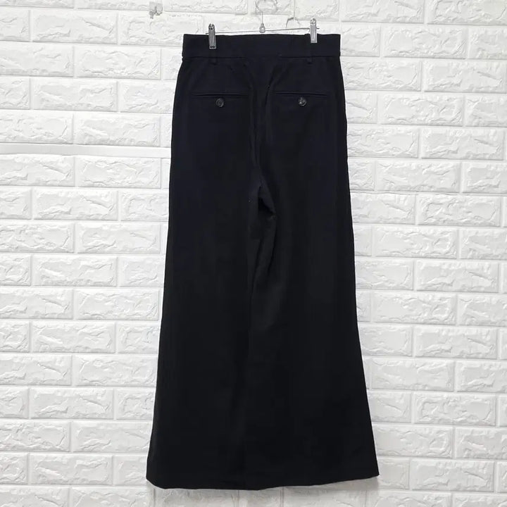 [BUNJANG] System 28-inch Wide Fit Black Cotton Pants / 28인치 23s 한섬 시스템 와이드핏 블랙 면바지 C552
