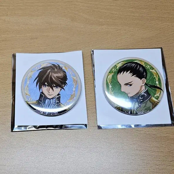[SOLD OUT] (일괄) 건담W 건담윙 캔뱃지 히이로, 우페이 2점 일괄