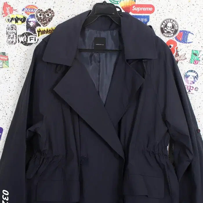 [SOLD OUT] 여성66/ 미니엄 네이비 나일론 더블코트