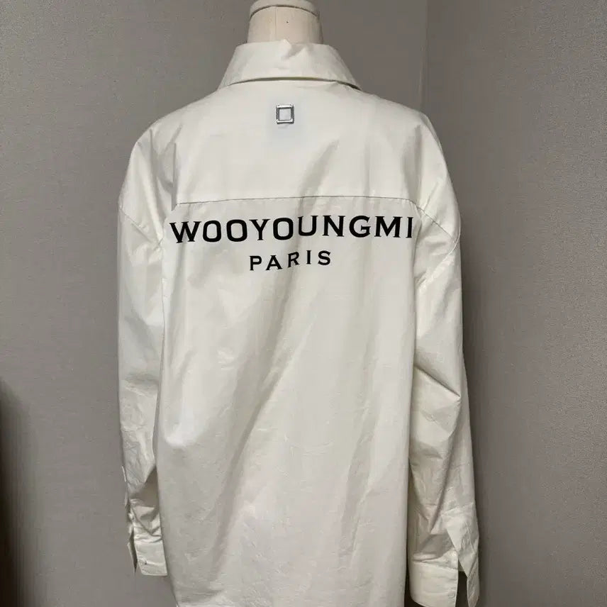 [BUNJANG] Wooyoungmi White Logo Shirt [Size 46] / 우영미 백로고 셔츠 [46]
