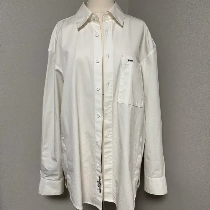 [BUNJANG] Wooyoungmi White Logo Shirt [Size 46] / 우영미 백로고 셔츠 [46]