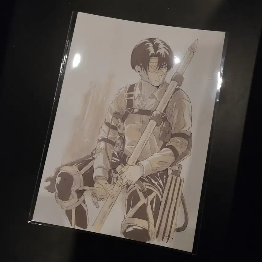 [BUNJANG] Attack on Titan Levi Ackerman Visual Postcard / 진격의 거인 리바이 엽서 비쥬얼 특전