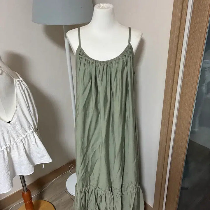 [BUNJANG] Matcha Green Long Dress Set / 말차 원피스 코디세트