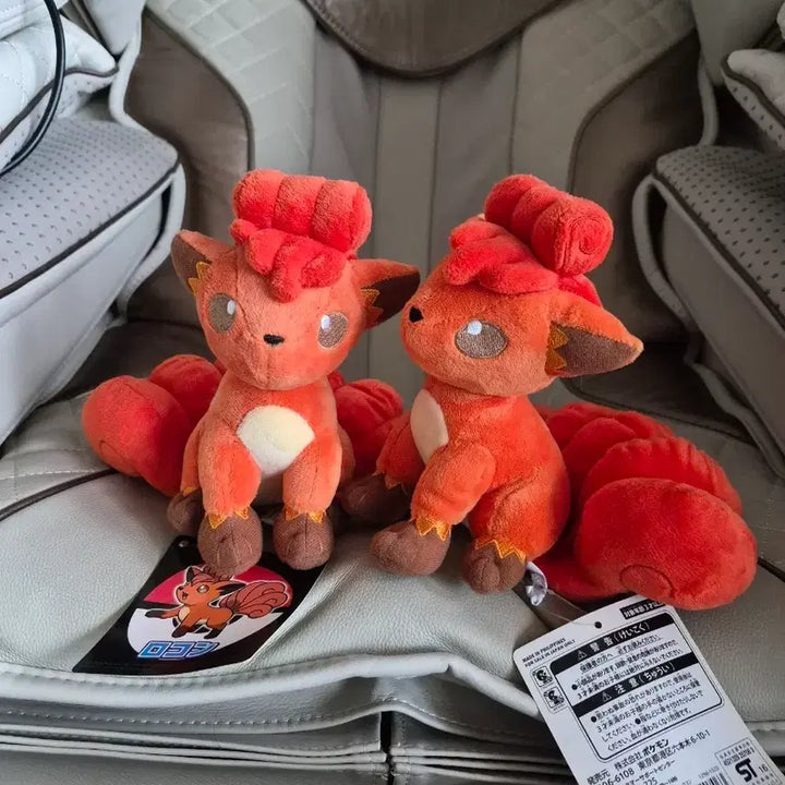 [BUNJANG] Pokemon Vulpix Plush Doll Set / 포켓몬 일본정품 식스테일 인형 세트