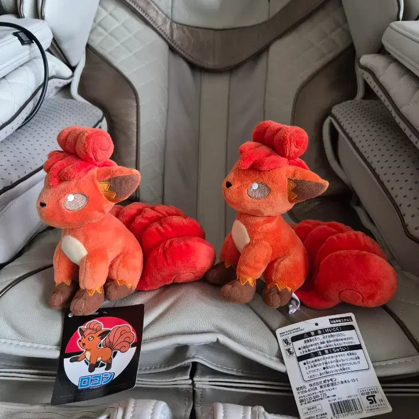 [BUNJANG] Pokemon Vulpix Plush Doll Set / 포켓몬 일본정품 식스테일 인형 세트