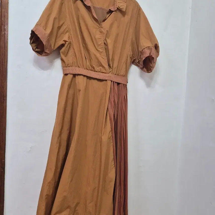 [BUNJANG] Mine Pleats Long One-Piece Dress (Size 55) / 마인 플리츠 롱원핏(55)