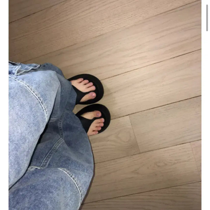 [BUNJANG] IZIZ Platform Slippers Sandals Black / 이즈이즈 Platform slippers s