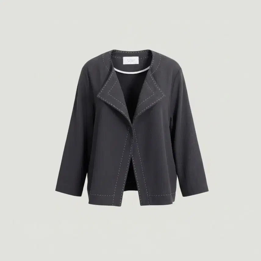 [BUNJANG] Marant Linen 100% Stitch Jacket / 여성F / 마랑트 국내제작 린넨100 스티치자켓GR 28-28