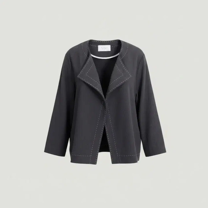 [BUNJANG] Marant Linen 100% Stitch Jacket / 여성F / 마랑트 국내제작 린넨100 스티치자켓GR 28-28