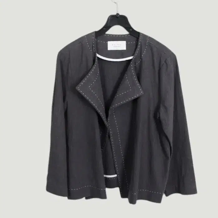 [BUNJANG] Marant Linen 100% Stitch Jacket / 여성F / 마랑트 국내제작 린넨100 스티치자켓GR 28-28