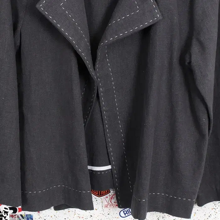 [BUNJANG] Marant Linen 100% Stitch Jacket / 여성F / 마랑트 국내제작 린넨100 스티치자켓GR 28-28