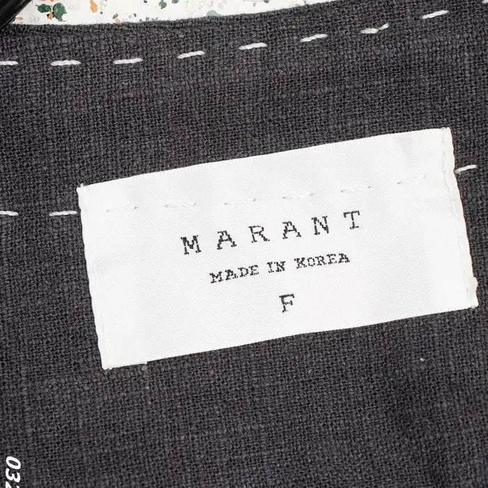 [BUNJANG] Marant Linen 100% Stitch Jacket / 여성F / 마랑트 국내제작 린넨100 스티치자켓GR 28-28
