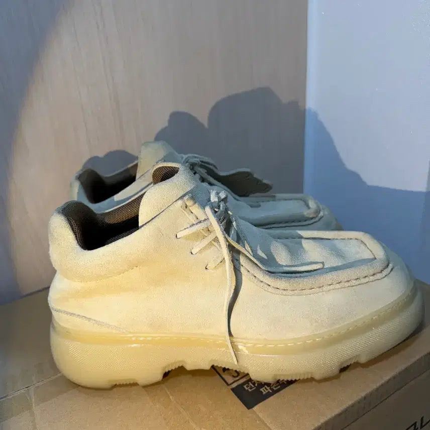 [BUNJANG] Burberry Suede Creeper Mid Sneakers / 버버리 스웨이드 크리퍼 미드 스니커즈 43 정품 급처 쿨거래 에눌