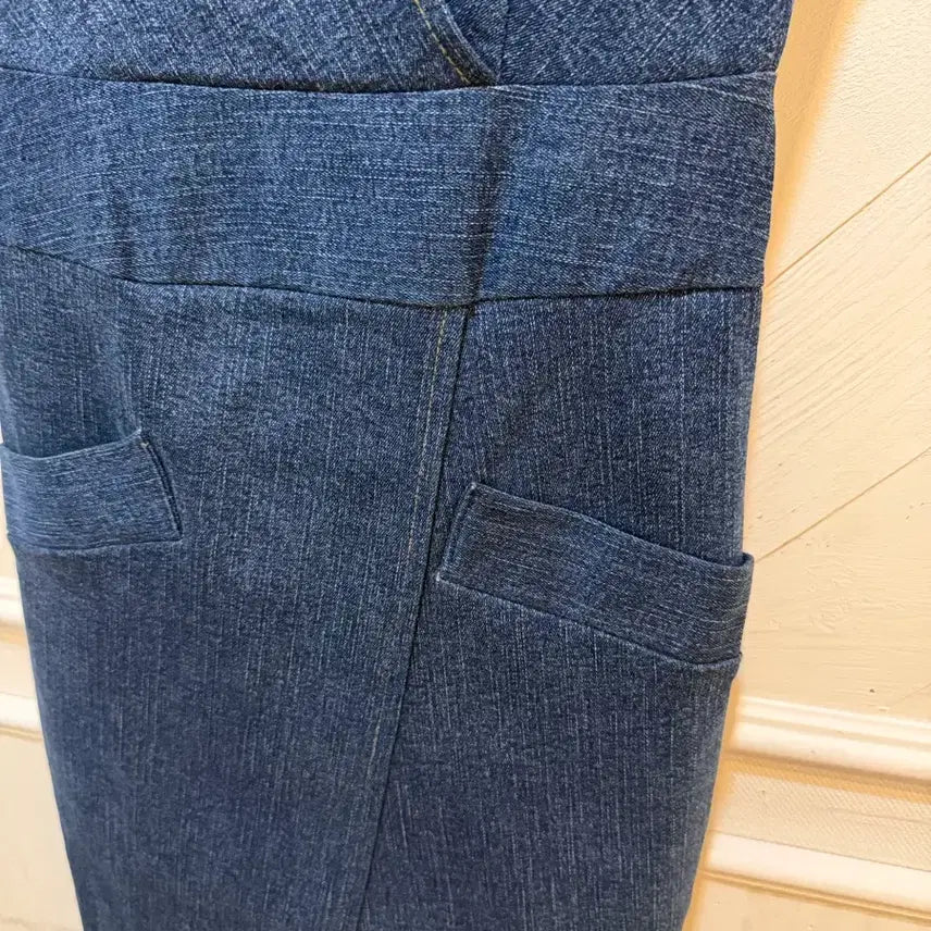 [BUNJANG] Denim Jumpsuit Dress / 데님 점프수트 청 원피스