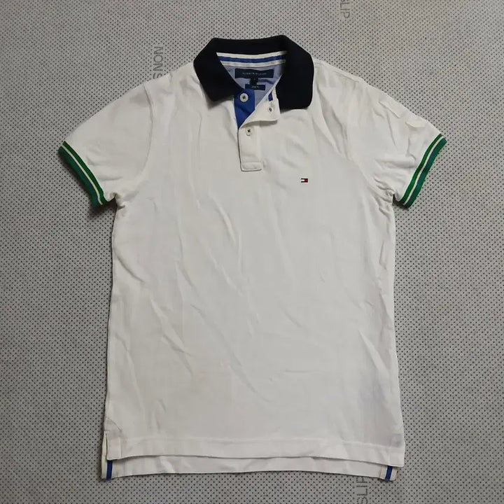 [BUNJANG] Tommy Hilfiger White Short Sleeve Polo Shirt / 타미힐피거 화이트 반팔 카라티
