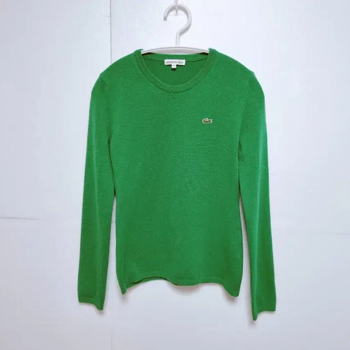 [BUNJANG] Lacoste Wool Knit Sweater / 여성 라코스테 WOOL 울 모 긴팔 니트 스웨터