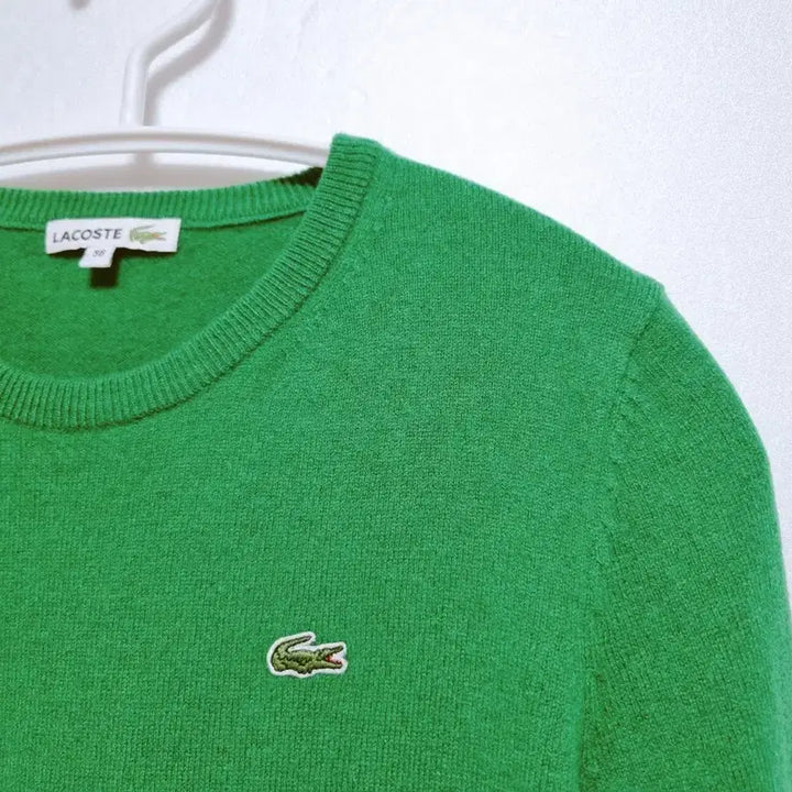 [BUNJANG] Lacoste Wool Knit Sweater / 여성 라코스테 WOOL 울 모 긴팔 니트 스웨터