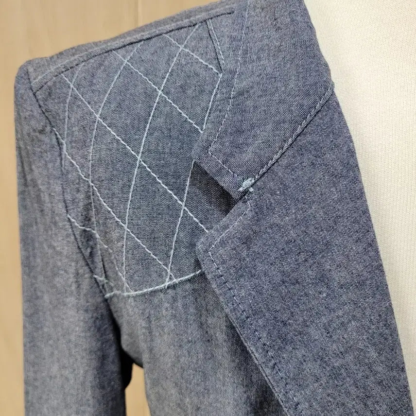 [SOLD OUT] 캘번 KELBURN 남자 샴브레이 사파리자켓 105 블루