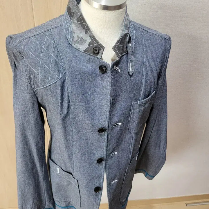 [SOLD OUT] 캘번 KELBURN 남자 샴브레이 사파리자켓 105 블루