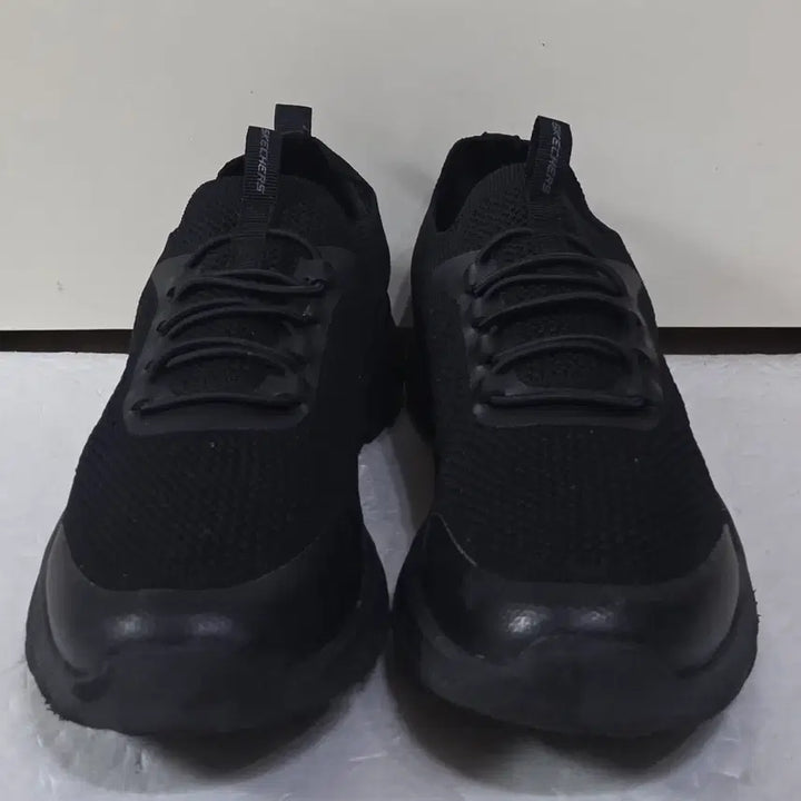 [BUNJANG] Skechers Knit Bungee Lace-Up Slip-On Triple Black / [260] 스케쳐스 니트 번지 레이스업 슬립온 트리플블랙ㅡ단종매물,최저가