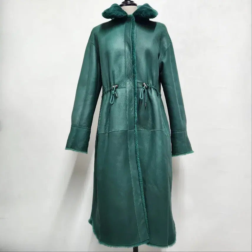 [BUNJANG] ROBO Lambskin Shearling Mouton Long Coat / ROBO 스페인 천연 양가죽 양면 무스탕 롱코트 55
