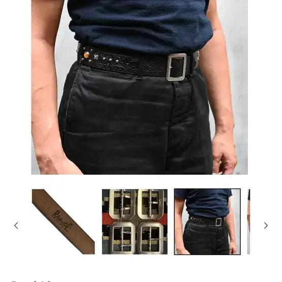 [BUNJANG] Tropic Clothing Studded Belt Size 30 / 트로피클로딩 스터드 벨트 30