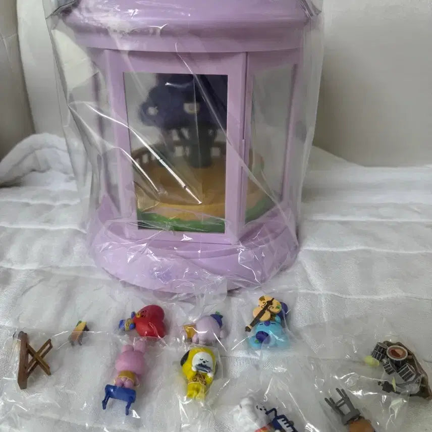 [BUNJANG] BT21 Alvolo Mood Lamp &amp; Figure Set / Bt21 무드등 (알볼로) 미사용품 피규어풀구성