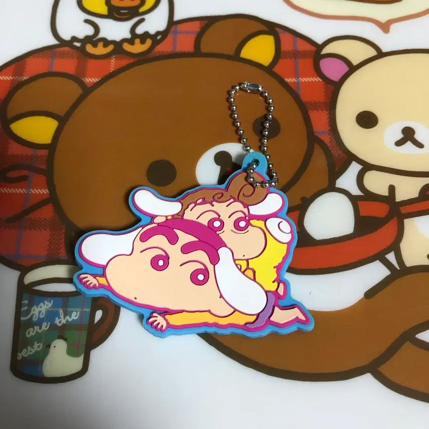 [BUNJANG] Crayon Shin-chan Sanrio Cinnamoroll Rubber Strap / 짱구 산리오 콜라보 러버스트랩 시나모롤