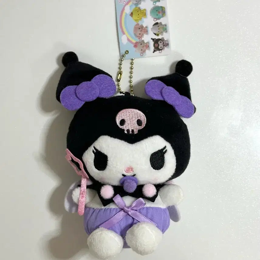 [BUNJANG] Sanrio Kuromi Plush Keyring / 산리오 쿠로미 인형 키링 새상품