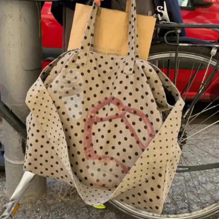 [BUNJANG] Lucky Chouette Graphic Big Bag / 럭키슈에뜨 그래픽 빅백