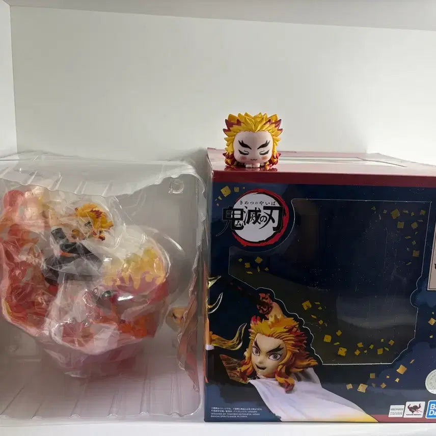 [BUNJANG] Demon Slayer Kyojuro Rengoku &amp; Ohiruneko Figure Bundle / 귀멸의칼날 아츠제로 쿄쥬로 렌고쿠 + 오히루네코