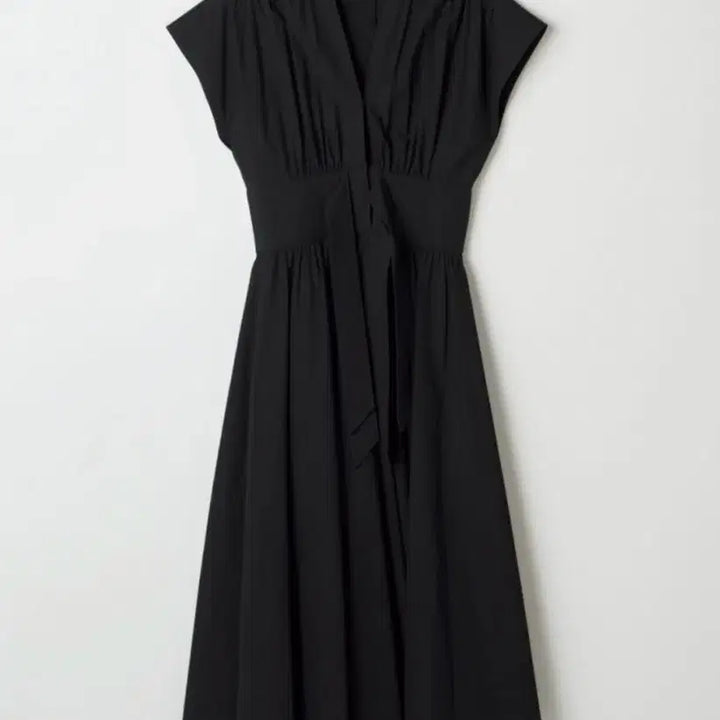[BUNJANG] Erinblack R2W Shirring Ribbon Long Dress / 에린블랙 알투더블유 롱원피스