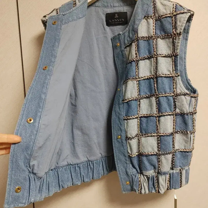 [BUNJANG] Lanvin Collection Denim Vest / 한섬 랑방컬렉션 데님베스트