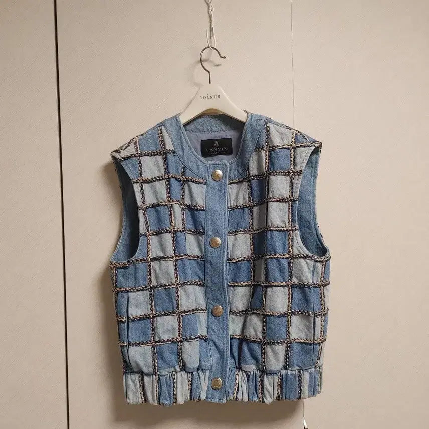 [BUNJANG] Lanvin Collection Denim Vest / 한섬 랑방컬렉션 데님베스트