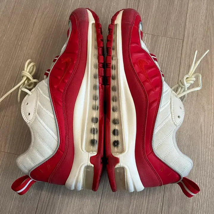 [BUNJANG] Nike Air Max 98 University Red Sneakers / 나이키 에어맥스98 유니버시티 레드 265