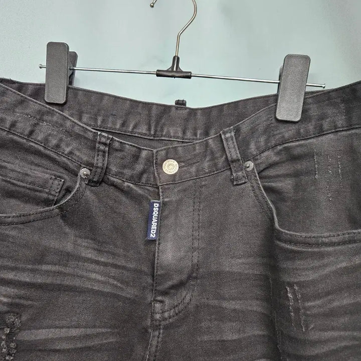 [BUNJANG] Dsquared2 Black Denim Jeans / 디스퀘어드2 블랙 데님 청바지 32