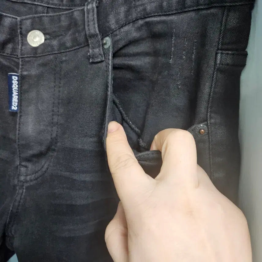 [BUNJANG] Dsquared2 Black Denim Jeans / 디스퀘어드2 블랙 데님 청바지 32