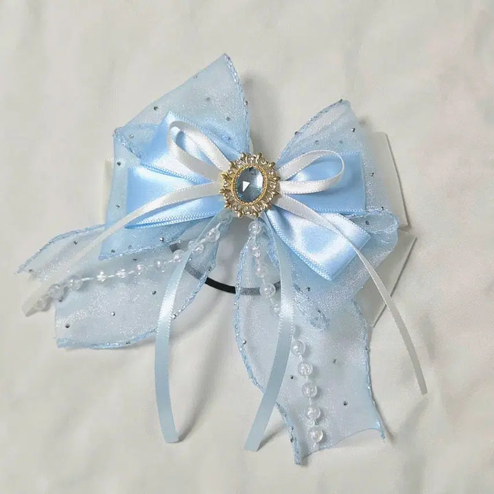 [BUNJANG] QTT Ribbon Blue Heaven PLAVE Fanlight Ribbon / 큐티 응원봉리본 킹블리본 블루 하늘 플레이브 큐스토