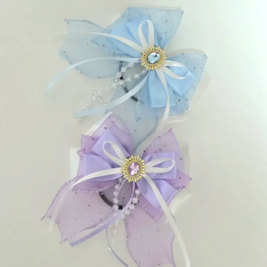[BUNJANG] QTT Ribbon Blue Heaven PLAVE Fanlight Ribbon / 큐티 응원봉리본 킹블리본 블루 하늘 플레이브 큐스토