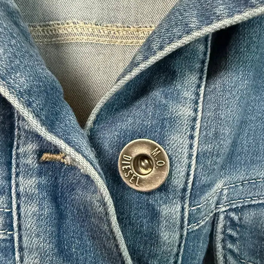 [BUNJANG] DIESEL Genuine Crop Denim Jacket / 디젤(DIESEL) 정품 크롭 데님 자켓
