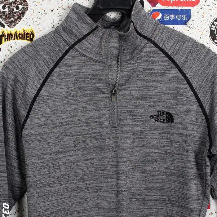 [BUNJANG] The North Face Half-Zip Long Sleeve T-shirt / 여성S/ 노스페이스 반집업 긴팔티 GY 28-91