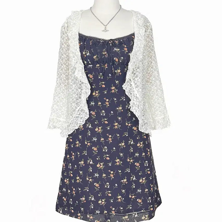 [BUNJANG] Rosa Cherry Lace Ruffle Shiring Cardigan Jacket Ivory / 일본빈티지 로사체리 레이스러플셔링가디건자켓아이보리 모리걸하구미룩갸루y2k