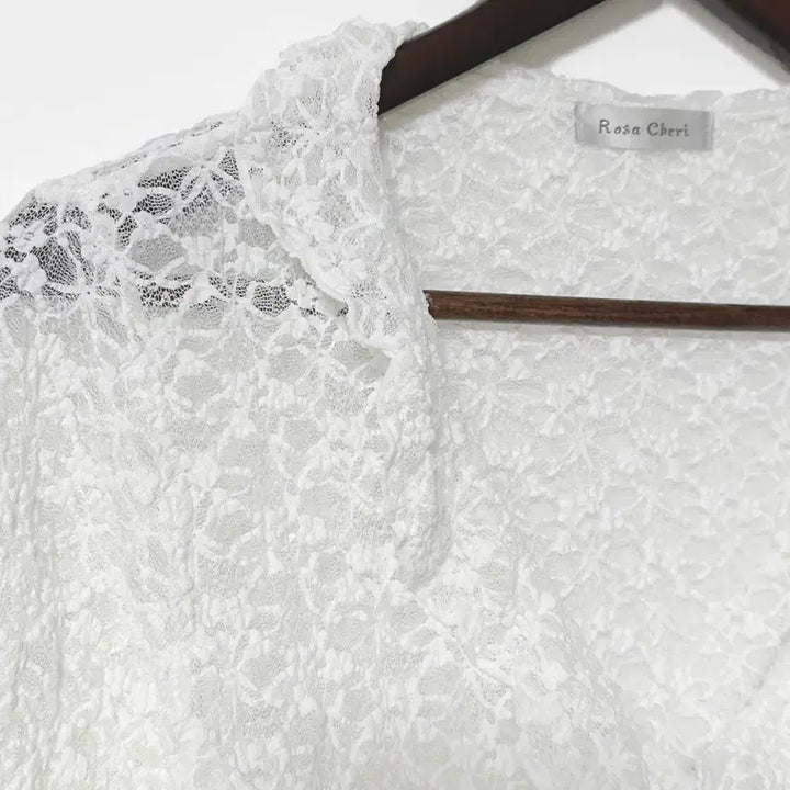 [BUNJANG] Rosa Cherry Lace Ruffle Shiring Cardigan Jacket Ivory / 일본빈티지 로사체리 레이스러플셔링가디건자켓아이보리 모리걸하구미룩갸루y2k