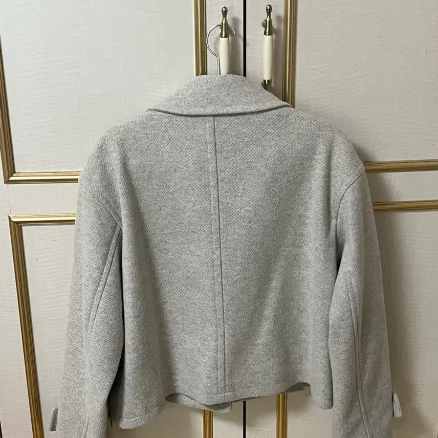 [SOLD OUT] 미쏘 크롭 떡볶이코트 (떡코) 베이지그레이 M
