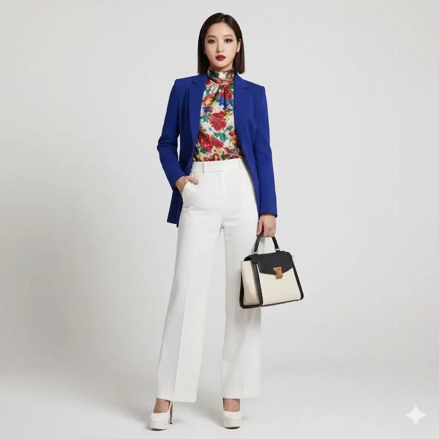 [BUNJANG] ICINOO Royal Blue Avant-garde Jacket / [새상품급] 이신우(ICINOO) 로열블루 아방가르드 재킷 55~66