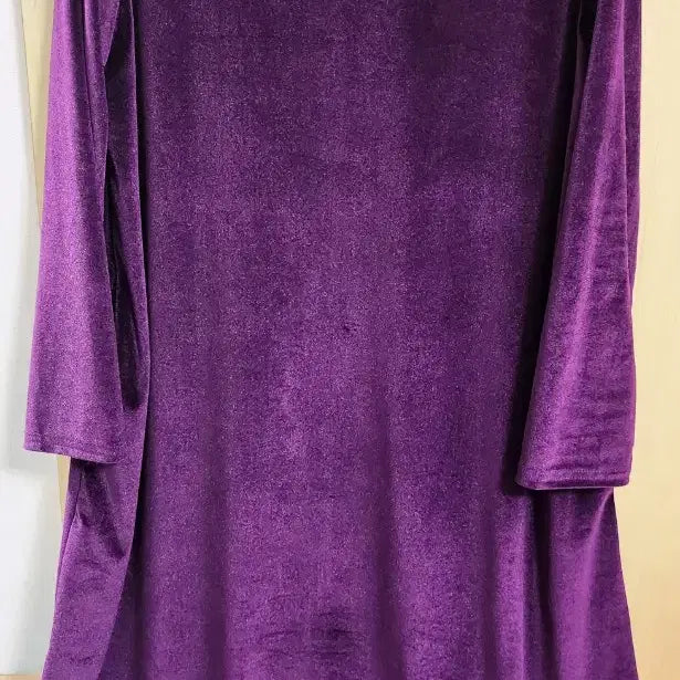 [BUNJANG] Purple Velvet Long Dress / 벨벳 롱 원피스