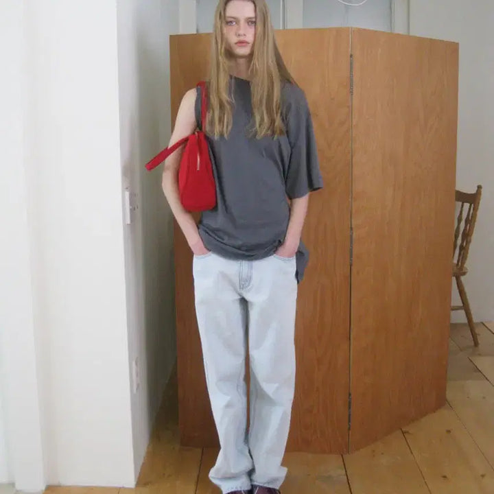 [BUNJANG] Smooth Mood Sissi Tote Bag - Red / 스무드무드 시씨 토트백 레드 sissi tote bag