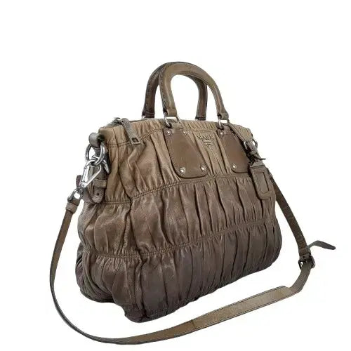 [BUNJANG] Prada Gaufre Nappa Leather Ombre Satchel Bag / 정품 프라다 고프레 나파가죽 옴브레 사첼백