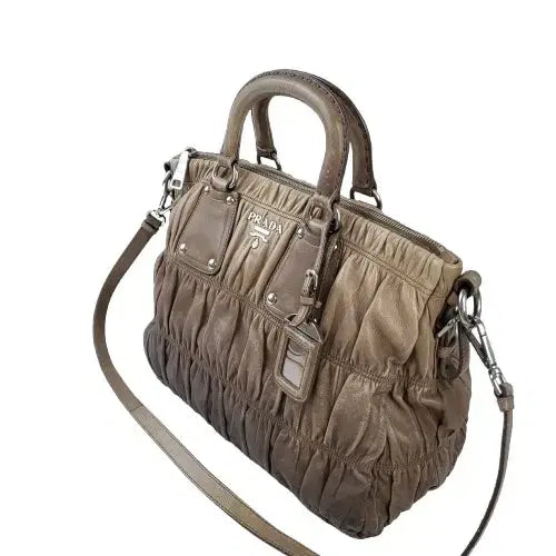 [BUNJANG] Prada Gaufre Nappa Leather Ombre Satchel Bag / 정품 프라다 고프레 나파가죽 옴브레 사첼백
